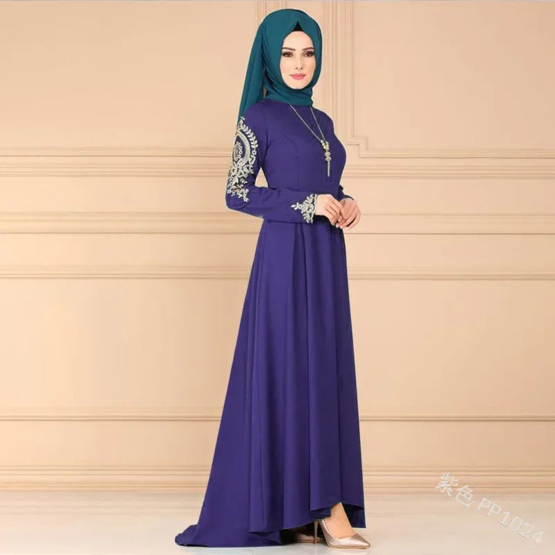Fashion Muslim dress women abaya Ramadan party Dubai Turkey