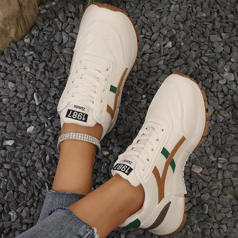 Retro-Inspired Unisex Sneakers for women's  Stylish walking shoes  Meets Comfort