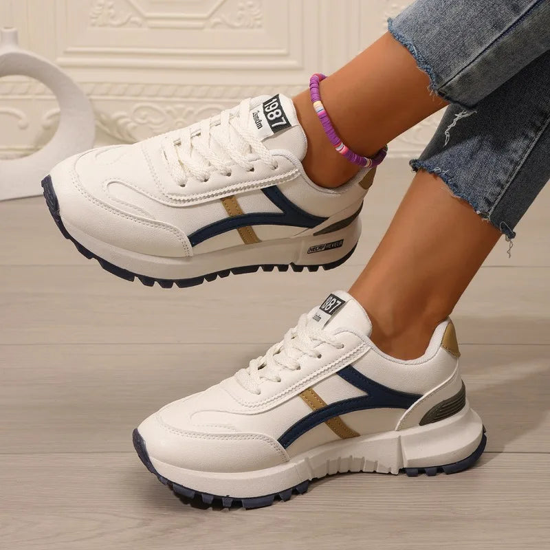 Retro-Inspired Unisex Sneakers for women's  Stylish walking shoes  Meets Comfort