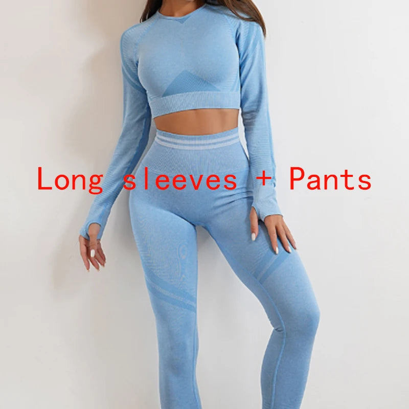 Women's activewear set Seamless Yoga Set Sportswear Gym High Waist