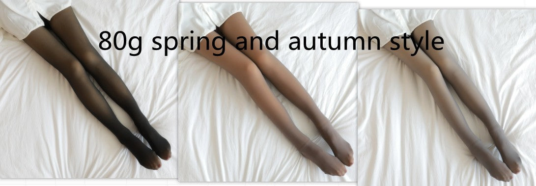 Plus Size Leggings Fleece Lined Tights Fall And Winter Warm Fleece