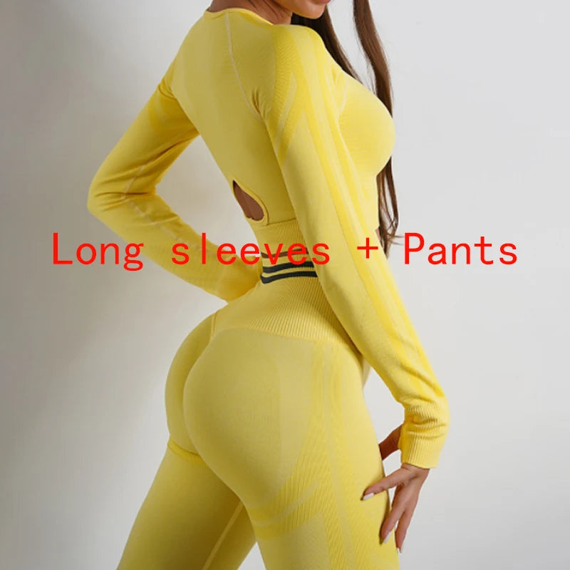 Women's activewear set Seamless Yoga Set Sportswear Gym High Waist