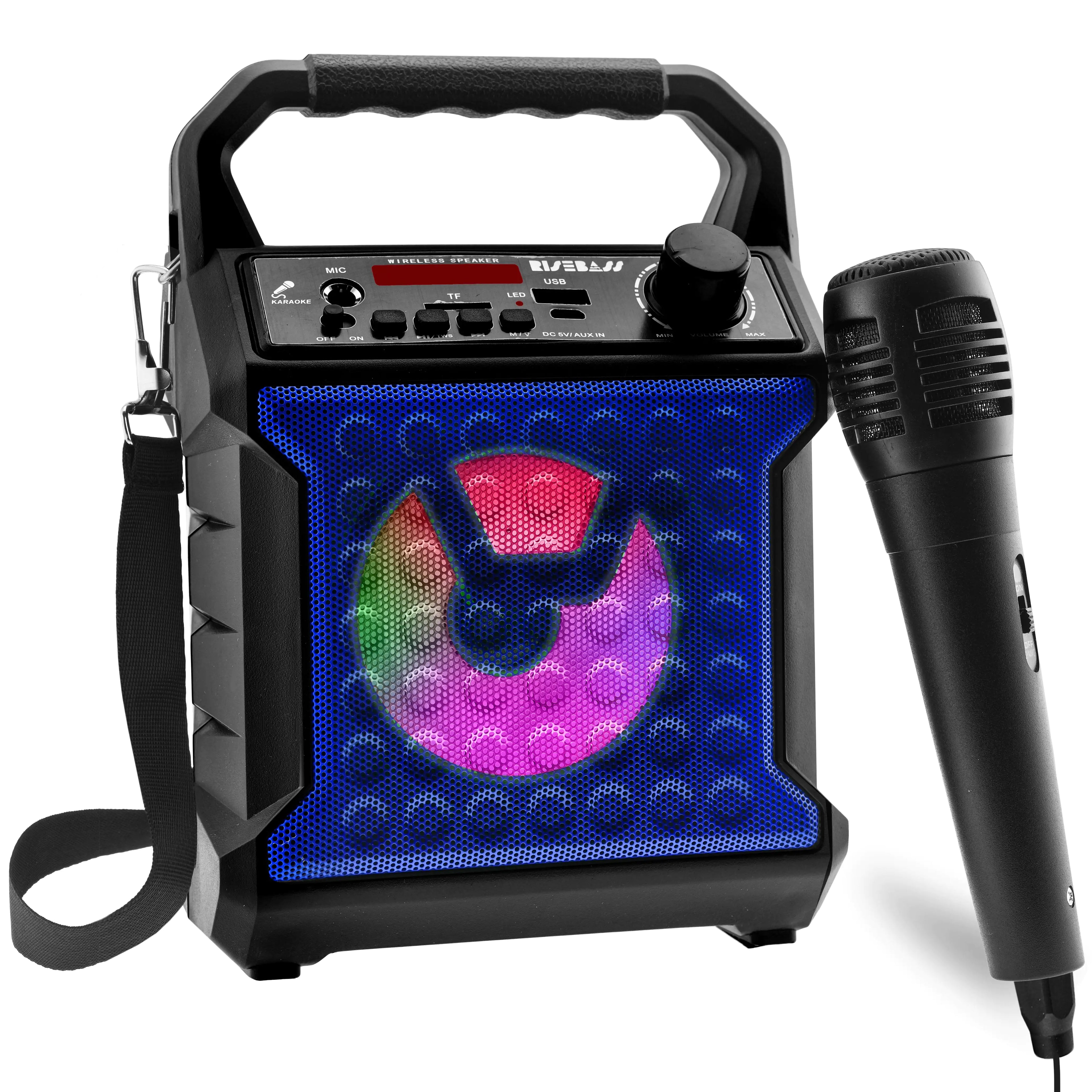Risebass Portable Karaoke Machine with Microphone  System with Party