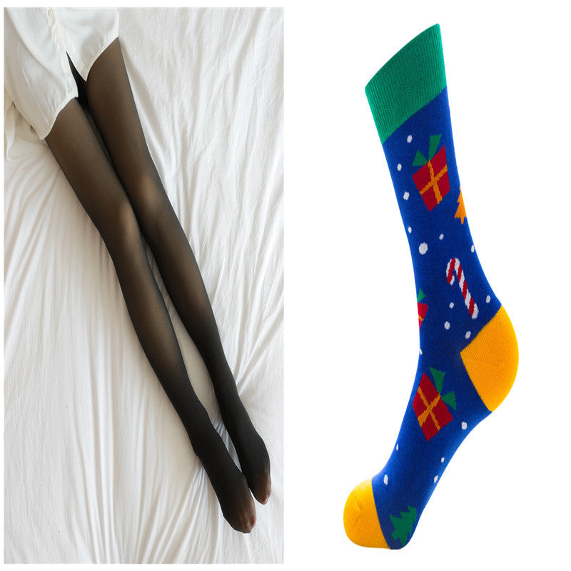 Plus Size Leggings Fleece Lined Tights Fall And Winter Warm Fleece