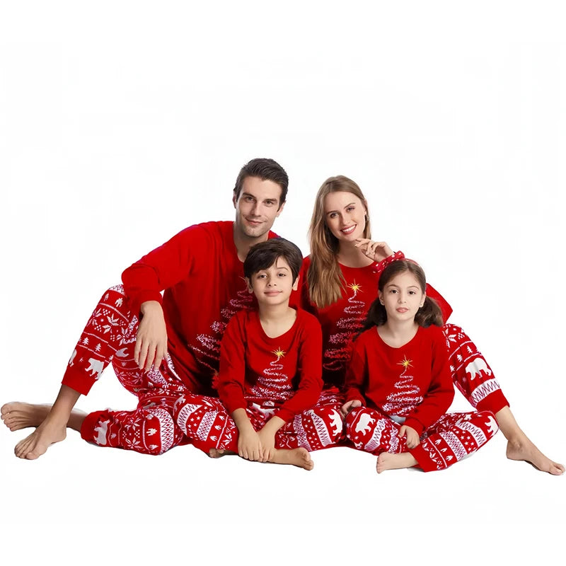 Christmas Pajamas Family Matching Outfits Xmas Mother Kids Baby