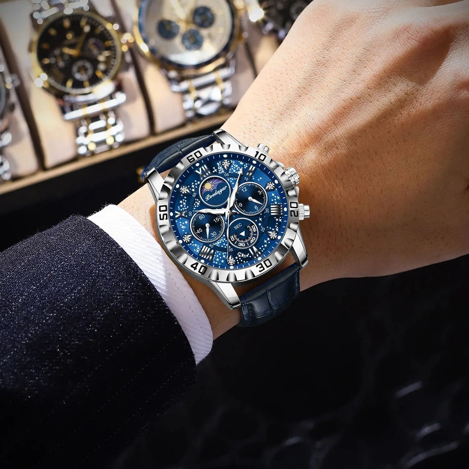 Luxury Man Watch Waterproof Luminous Chronograph Watch  Military High Quality