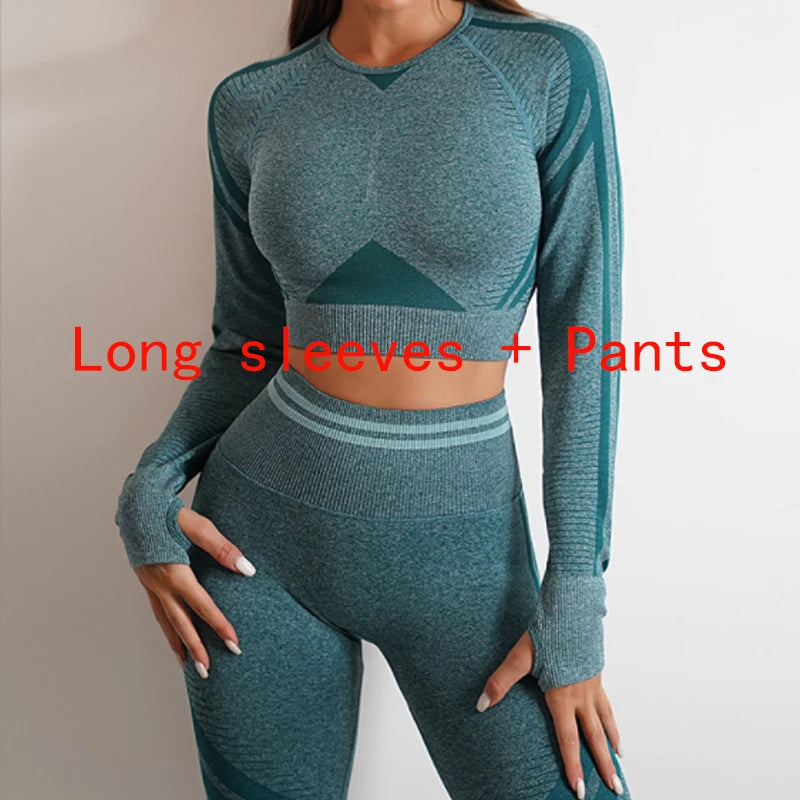 Women's activewear set Seamless Yoga Set Sportswear Gym High Waist