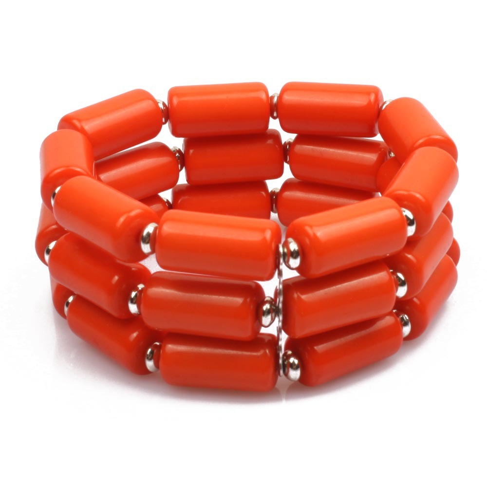 Colorful beaded beaded three-piece multi-layer necklace set
