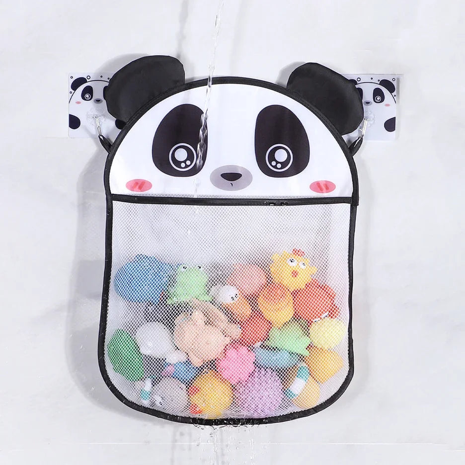Cute Cartoon Transparent Multifunction Bath Toy Organizer Baby Bathroom