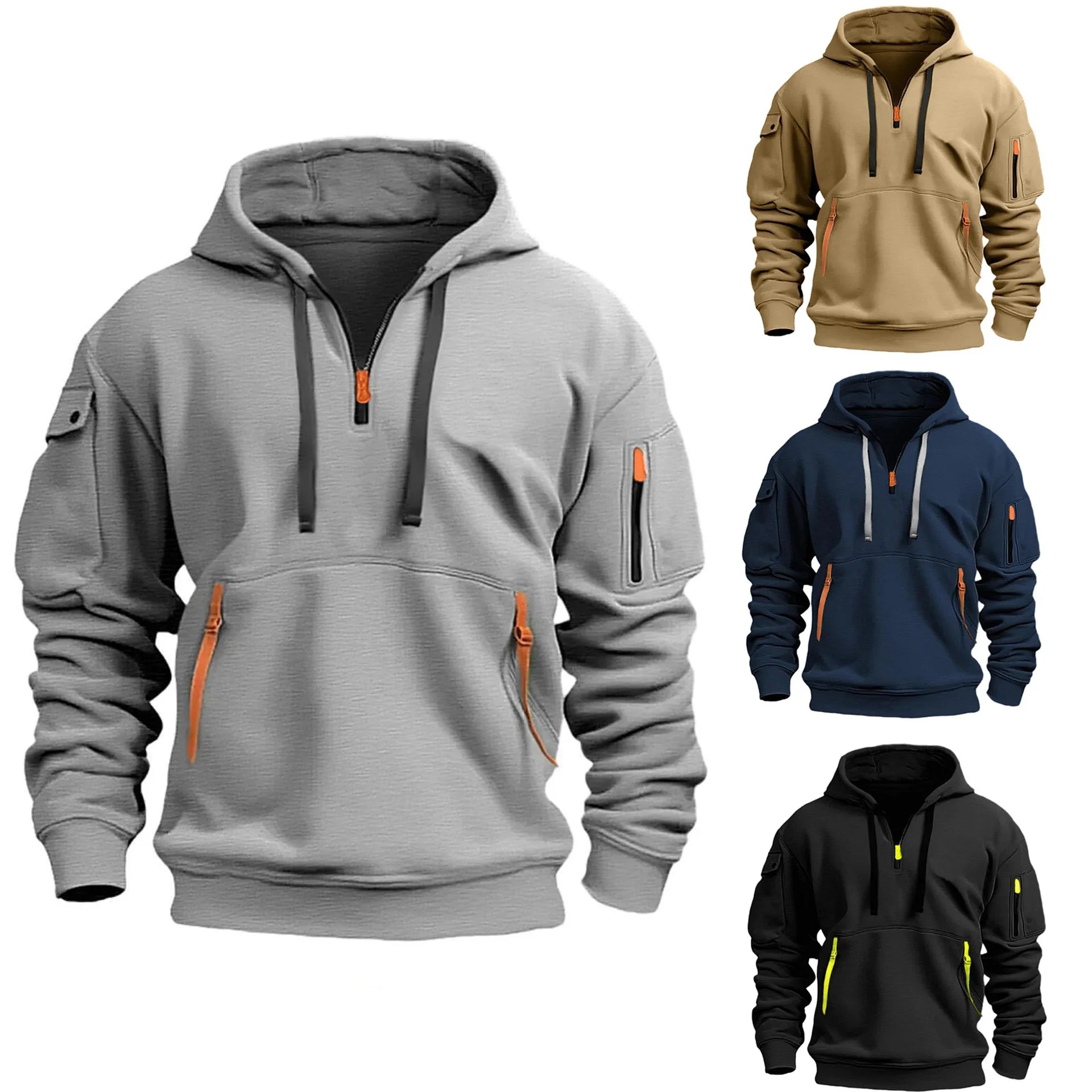 Cotton Sweatshirt Men's  Plus Size Pullover Fashion Sweatshirt