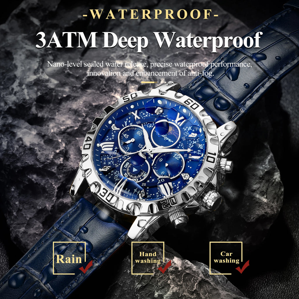Luxury Man Watch Waterproof Luminous Chronograph Watch  Military High Quality