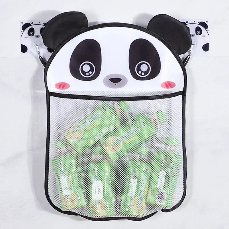 Cute Cartoon Transparent Multifunction Bath Toy Organizer Baby Bathroom