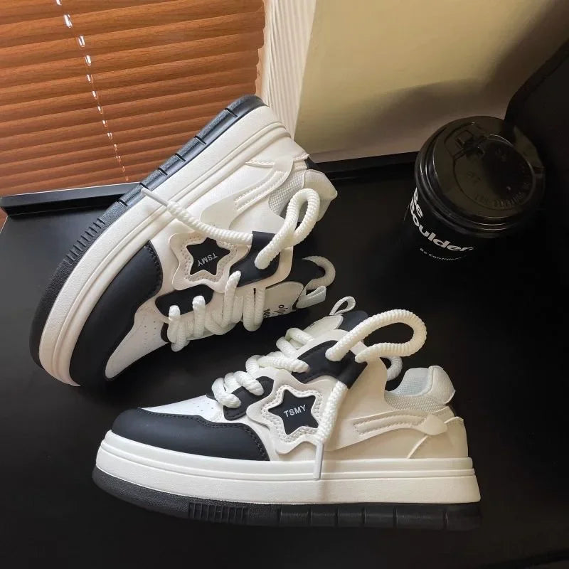 Star Patch Streetwear Sneakers - TSMY Style