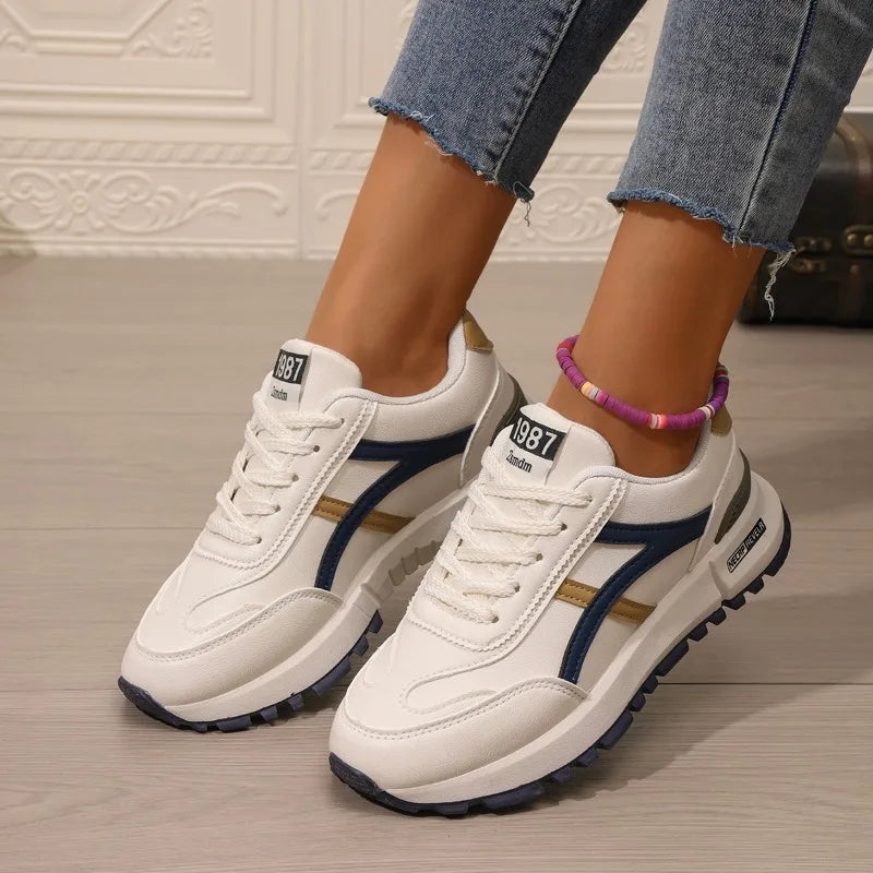 Retro-Inspired Unisex Sneakers for women's  Stylish walking shoes  Meets Comfort