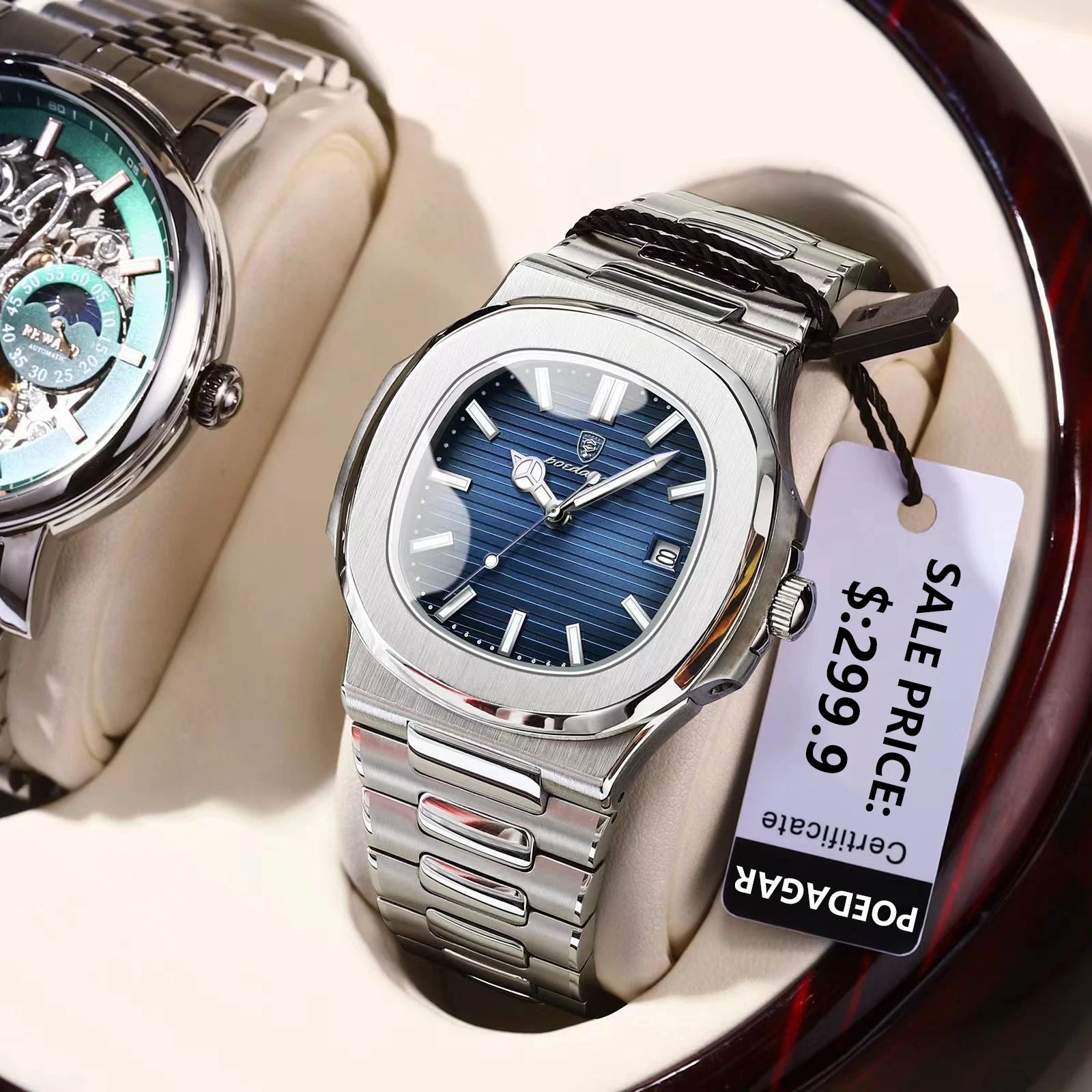 New POEDAGAR Luxury Watch Business Waterproof Male Clock Luminou