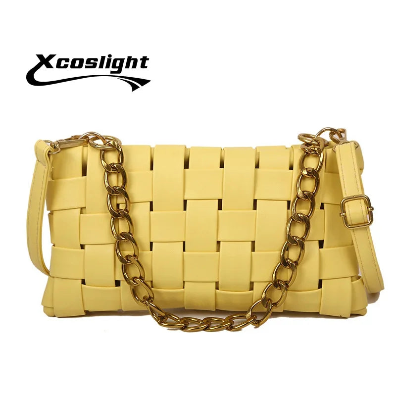 New Trend Wild Metallic Braid Women Ladies Design Messenger Small