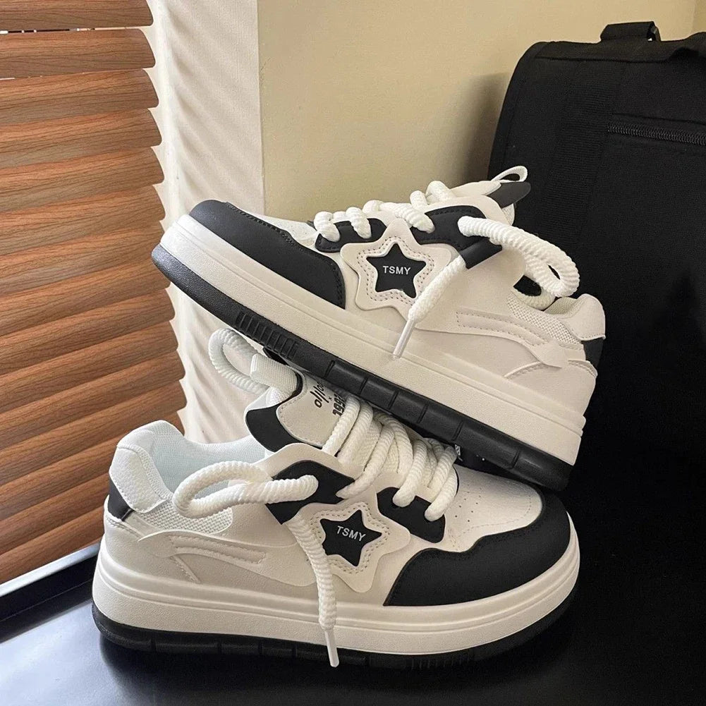 Star Patch Streetwear Sneakers - TSMY Style