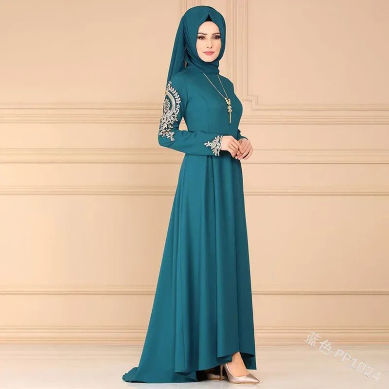 Fashion Muslim dress women abaya Ramadan party Dubai Turkey