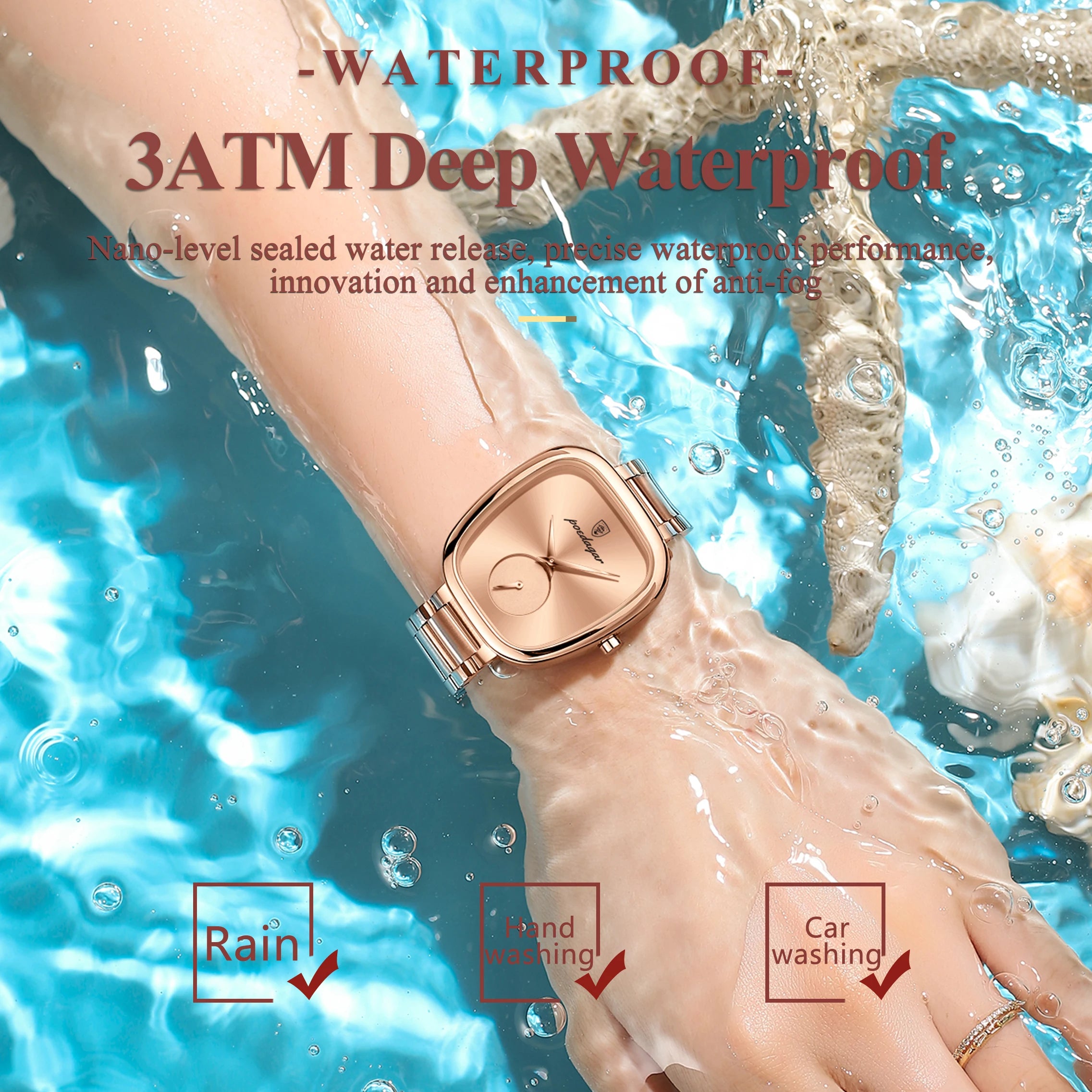 POEDAGAR Luxury Watch for Woman Waterproof Ladies Watch High Quality