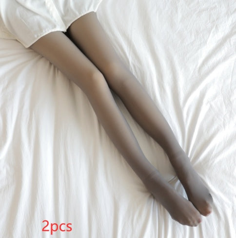 Plus Size Leggings Fleece Lined Tights Fall And Winter Warm Fleece
