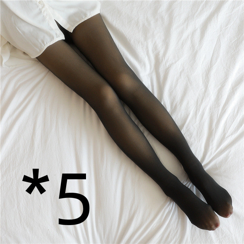 Plus Size Leggings Fleece Lined Tights Fall And Winter Warm Fleece