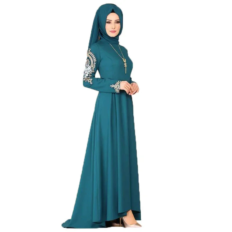Fashion Muslim dress women abaya Ramadan party Dubai Turkey