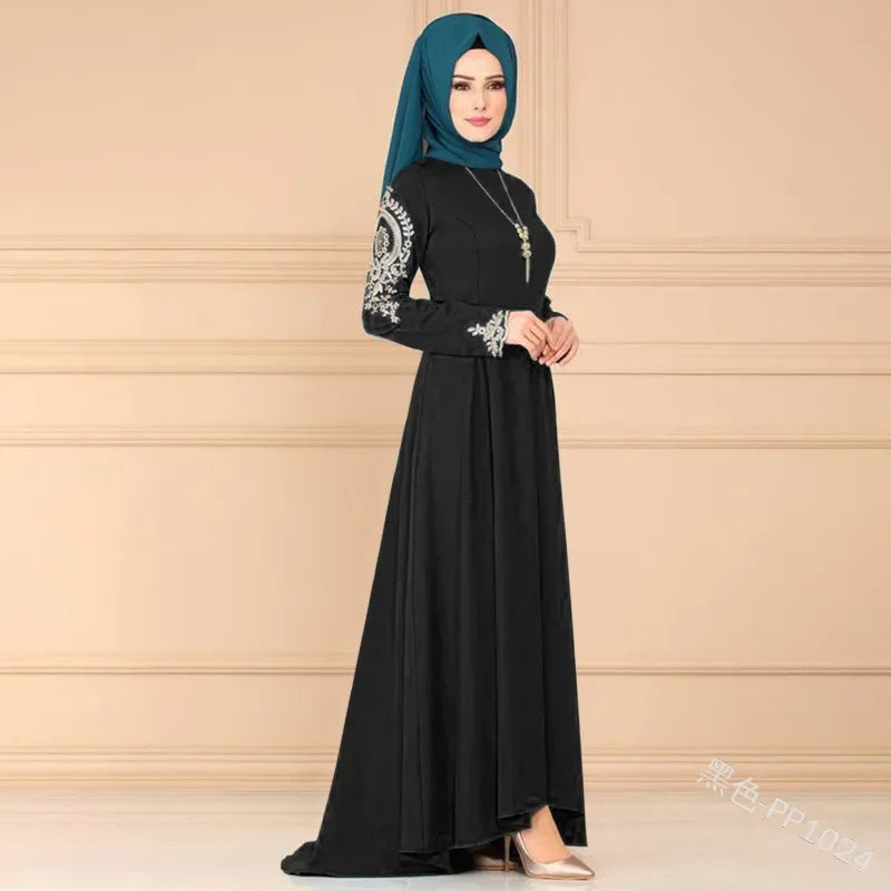Fashion Muslim dress women abaya Ramadan party Dubai Turkey