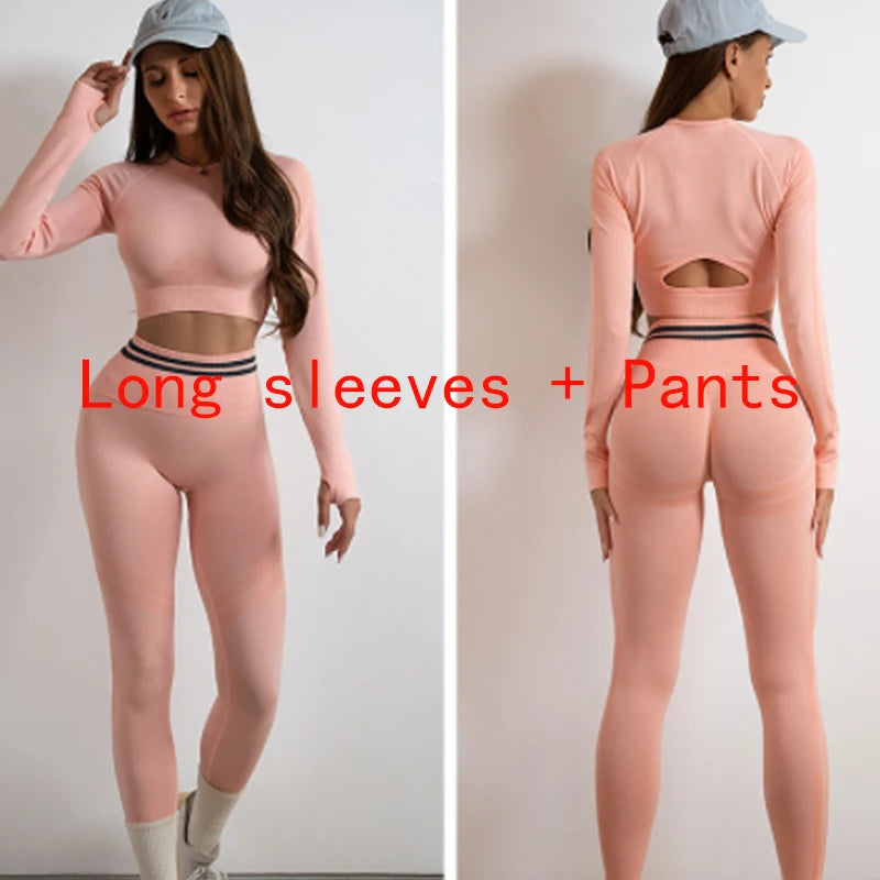 Women's activewear set Seamless Yoga Set Sportswear Gym High Waist