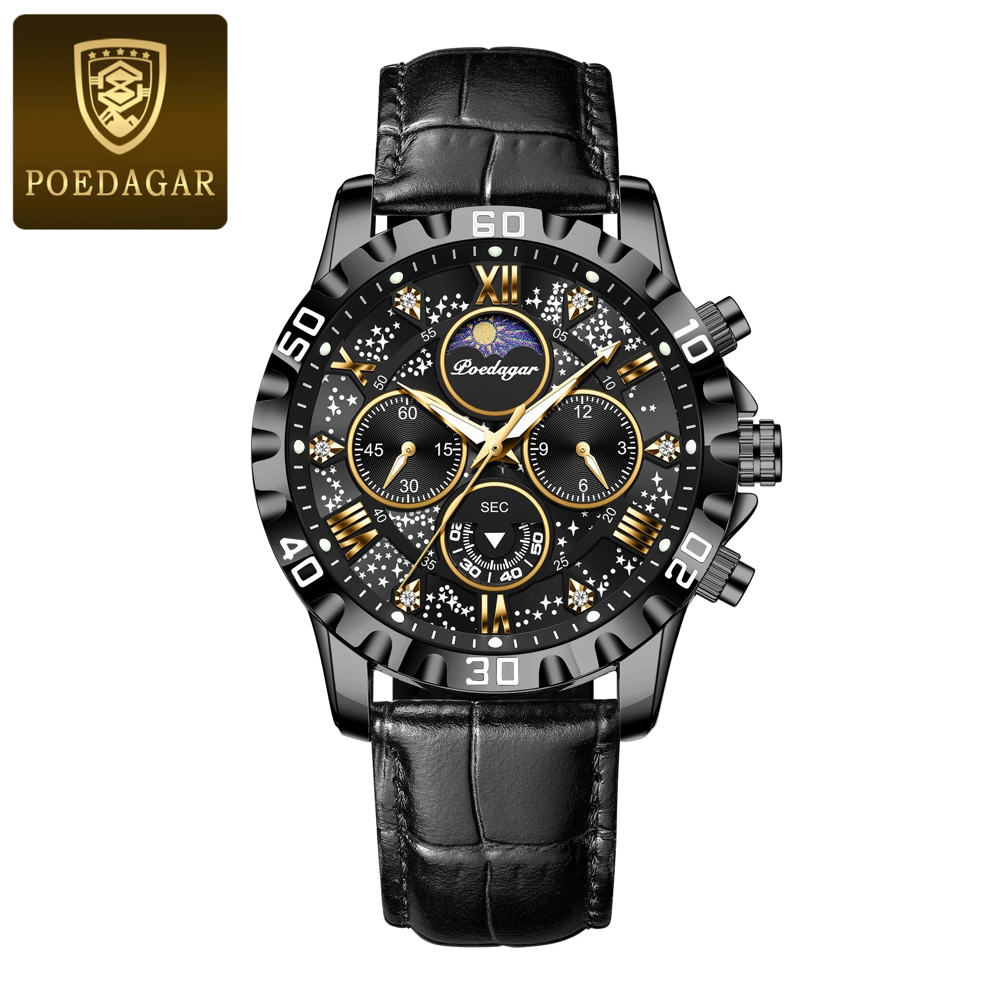 Luxury Man Watch Waterproof Luminous Chronograph Watch  Military High Quality