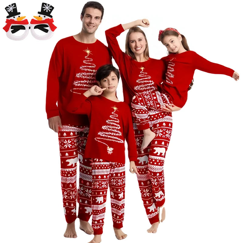 Christmas Pajamas Family Matching Outfits Xmas Mother Kids Baby