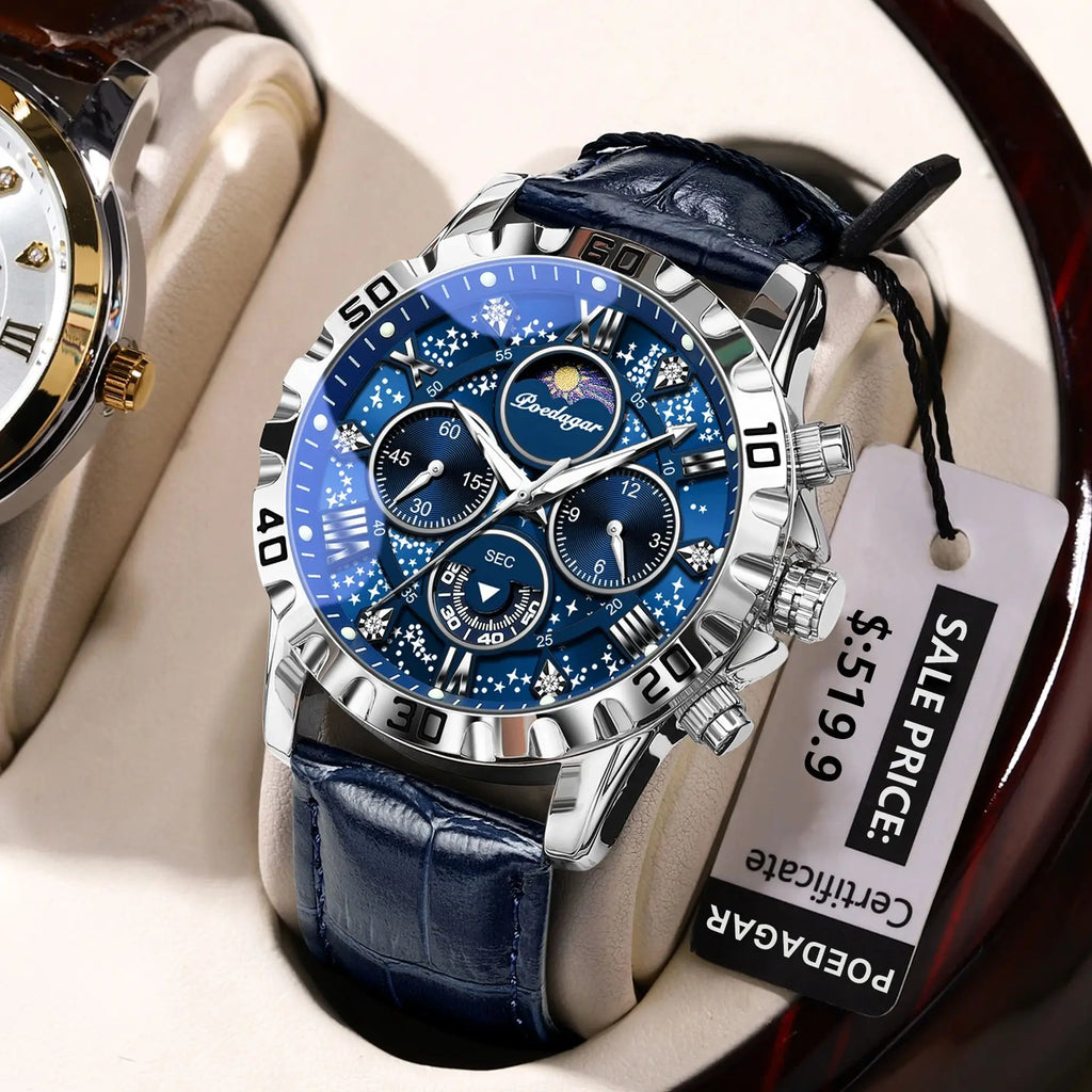 Luxury Man Watch Waterproof Luminous Chronograph Watch  Military High Quality