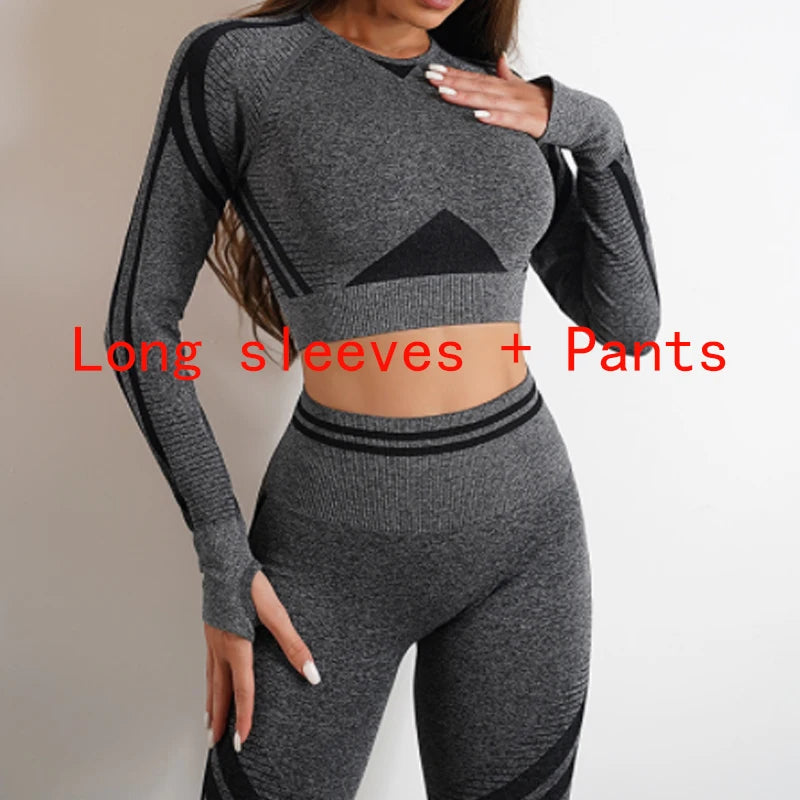 Women's activewear set Seamless Yoga Set Sportswear Gym High Waist