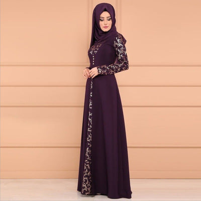 Muslim Two Piece Set of  Islamic Clothing Fashion Abaya Dress