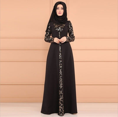 Muslim Two Piece Set of  Islamic Clothing Fashion Abaya Dress