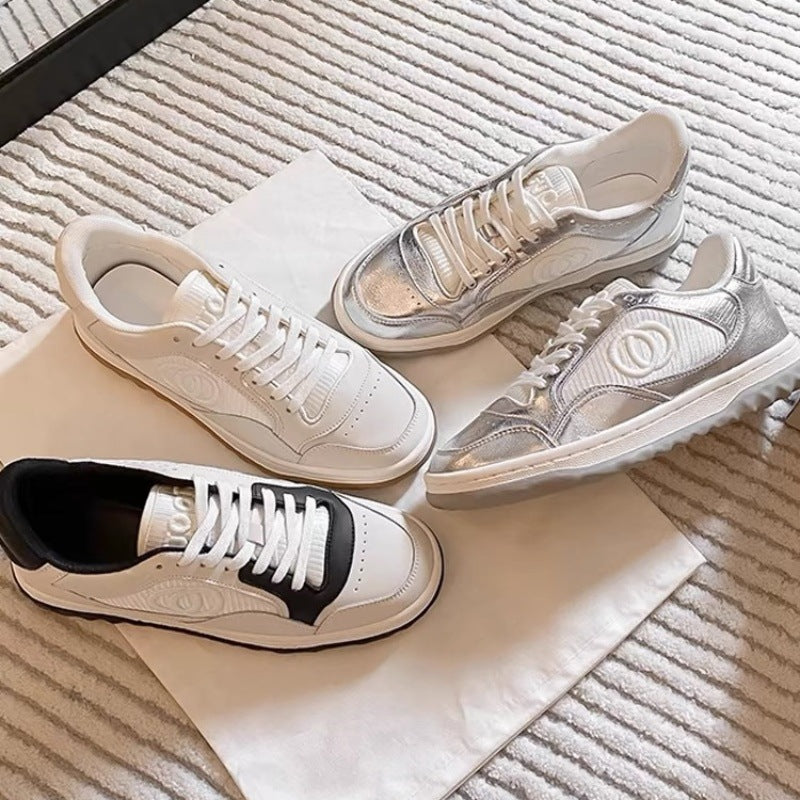 High version white shoes women's summer version shoes men