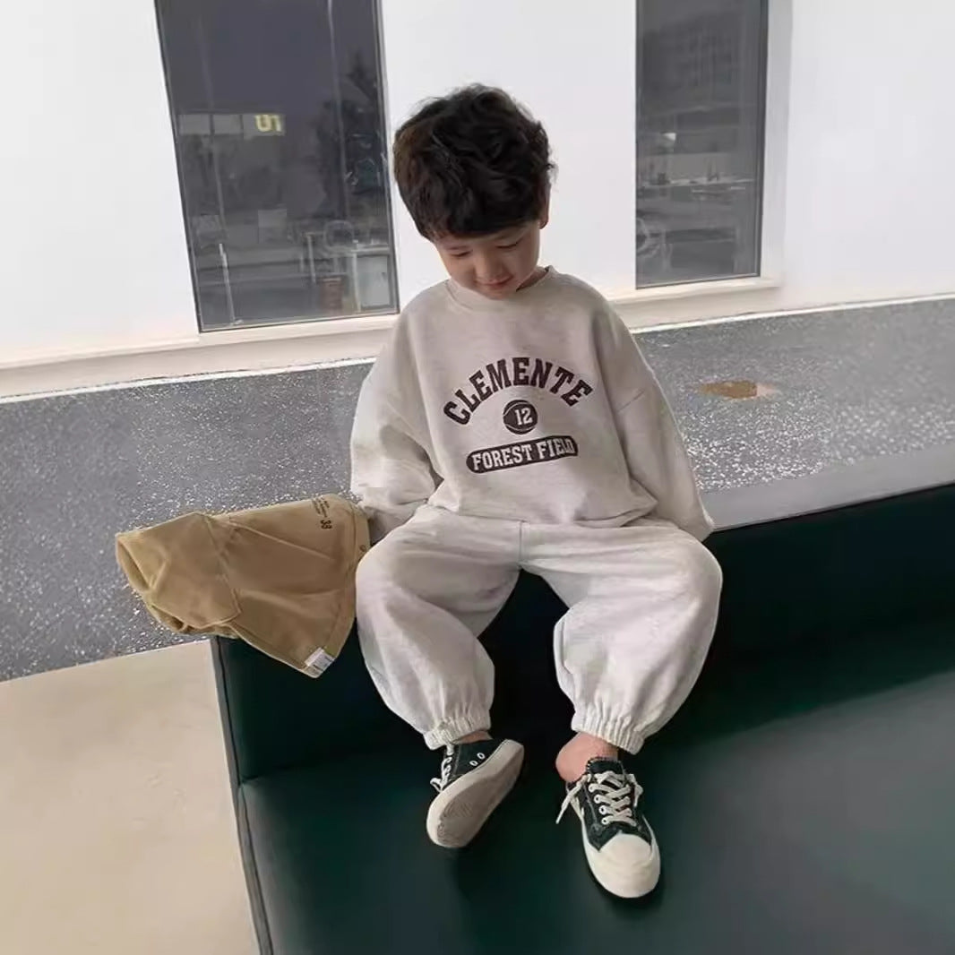 Boys Korean Sports Tracksuit 2025 - Stylish Two-Piece Set | MTS-Glamour