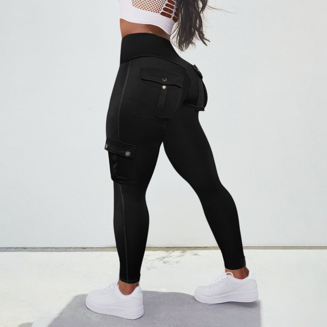 Yoga gym pants women's high stretch quick-dry running