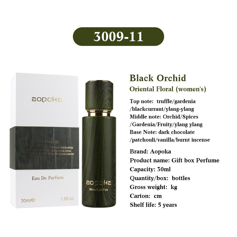 Aopoka Refillable Perfume Atomizer | 30ml Travel Spray Bottle in Marble & Wood Design