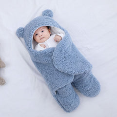 Baby blanket lamb velvet sleeping bag thickened anti-shock autumn and winter