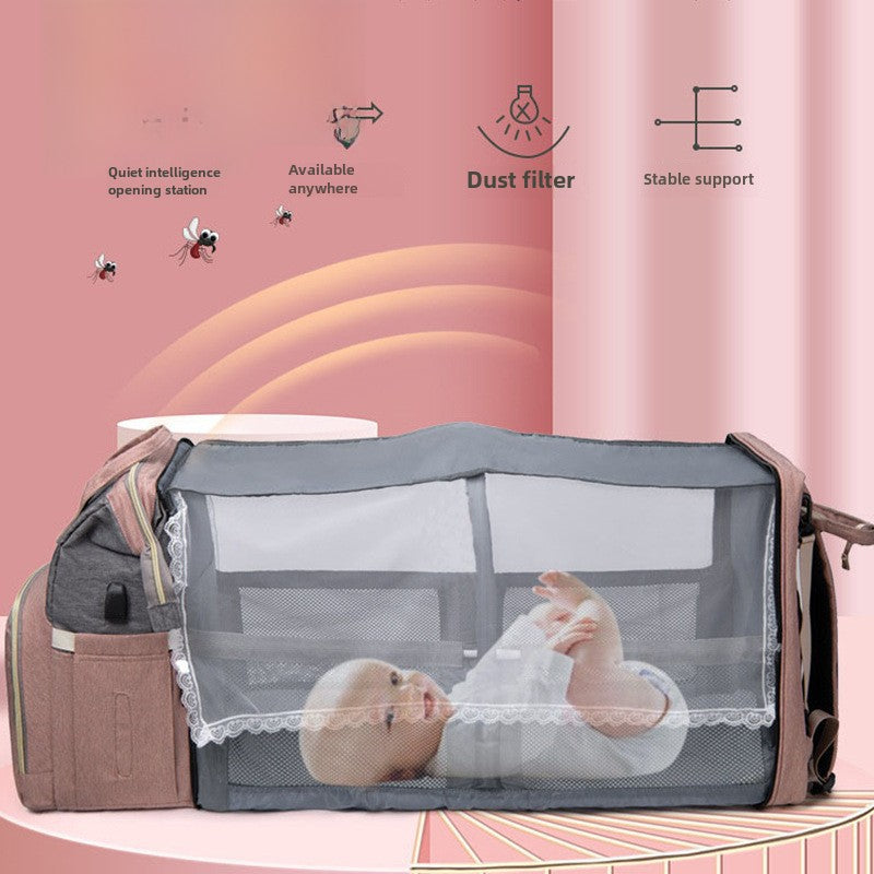 Diaper backpack, stylish waterproof baby bag unisex