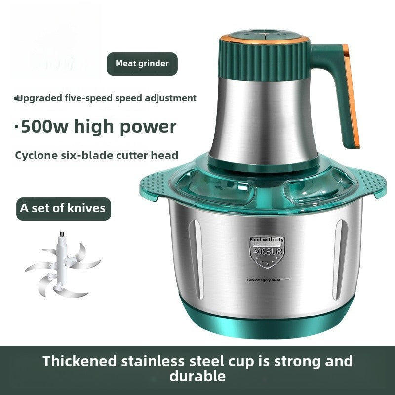 500W Meat Grinder - Stainless Steel | Multi-Functional Food Processor - KitchenMasters