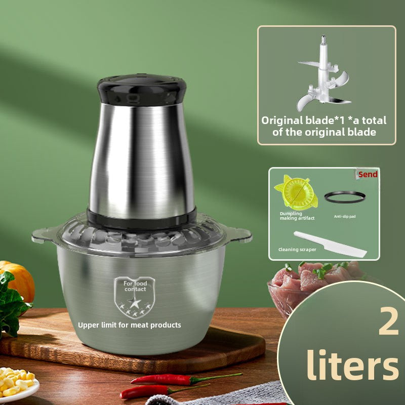 500W Meat Grinder - Stainless Steel | Multi-Functional Food Processor - KitchenMasters