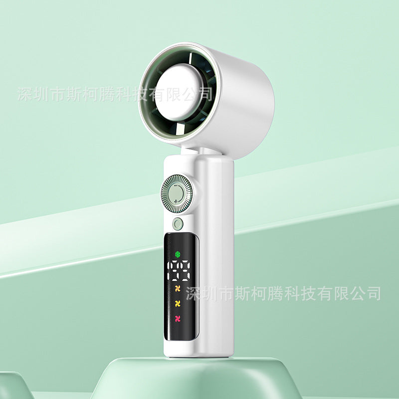 Portable Handheld Mini Fan - 199 Speed Cooling Device with Semiconductor Technology