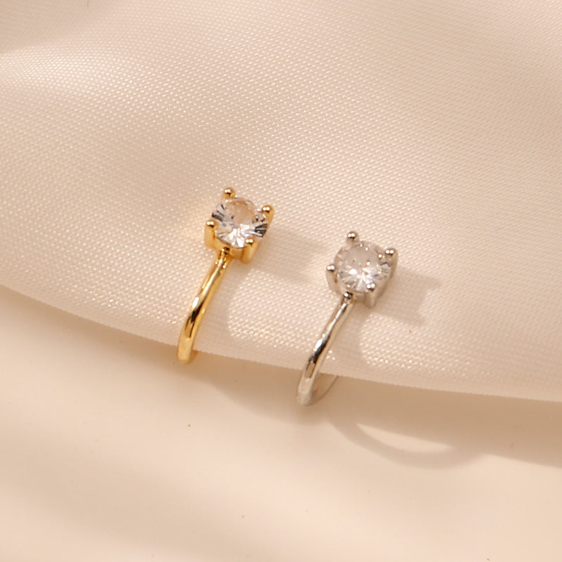 Crystal Nose Ring - Non-Piercing Clip-On Nose Jewelry