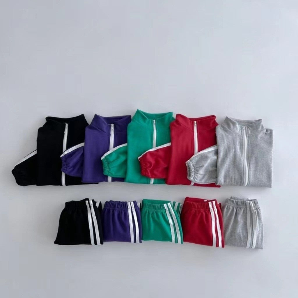 Kids Tracksuit Set - Zipper Jacket & Leggings Sports Outfit for Boys & Girls