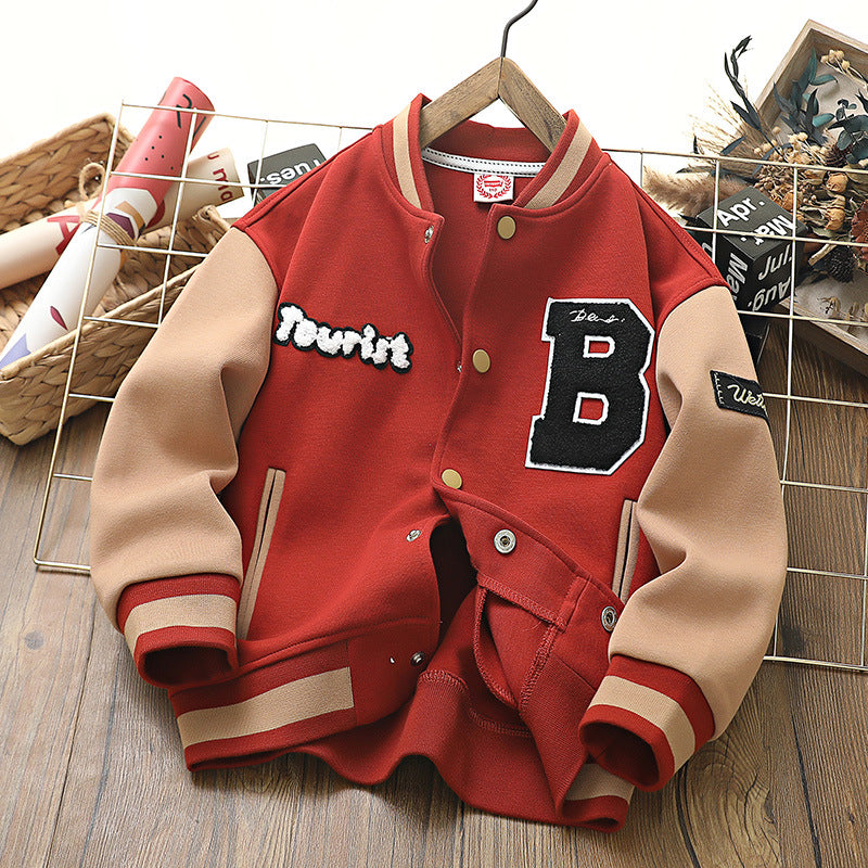 Kids Baseball Jackets - Colorful Varsity Style Coats for Boys & Girls