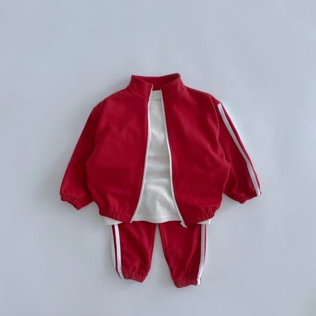 Kids Tracksuit Set - Zipper Jacket & Leggings Sports Outfit for Boys & Girls
