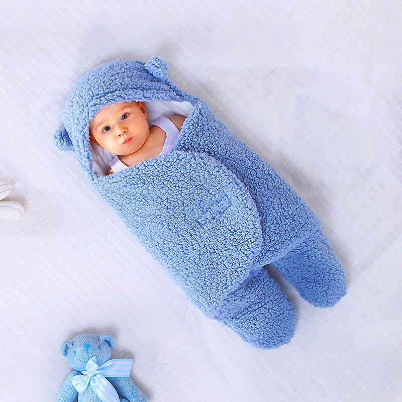 Baby Bear Fleece Swaddle Wrap – Cozy, Cuddly &amp; Cute as Can Be!