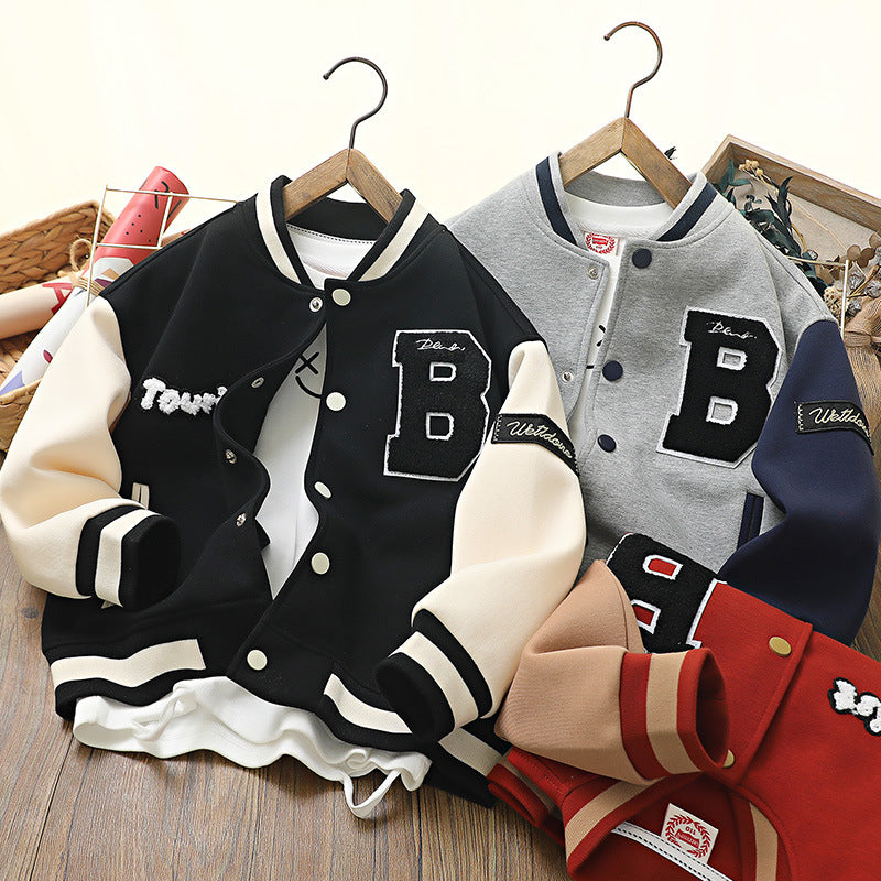 Kids Baseball Jackets - Colorful Varsity Style Coats for Boys & Girls