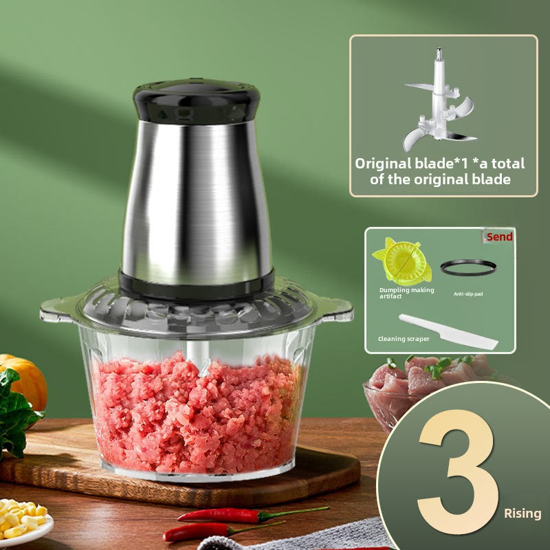 500W Meat Grinder - Stainless Steel | Multi-Functional Food Processor - KitchenMasters
